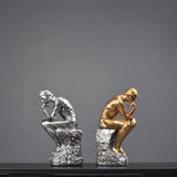 Sculpture figure thinker decoration