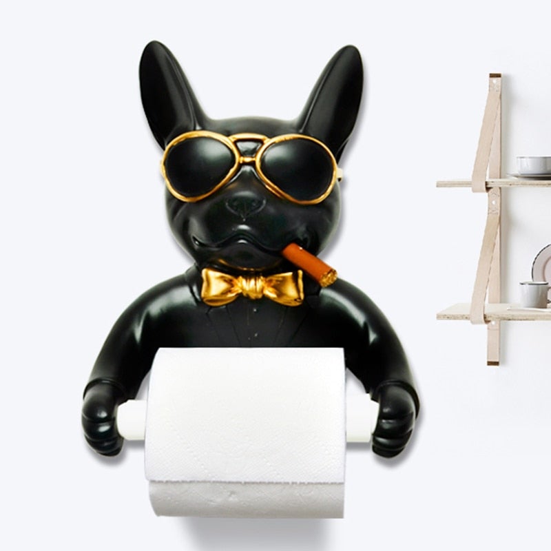 Frenchie Toilet Roll Holder