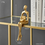 Golden Abstract Nordic Statue