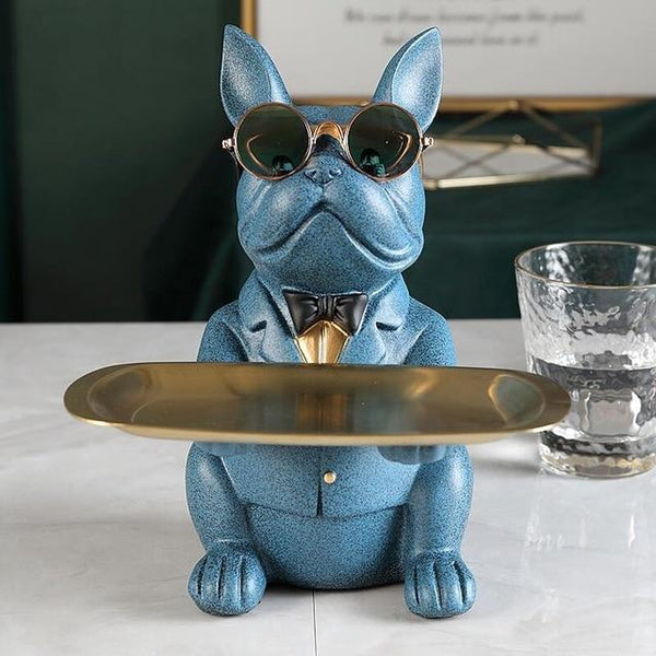 Resin Dog Butler Multi-Functional Decoration Storage Tray