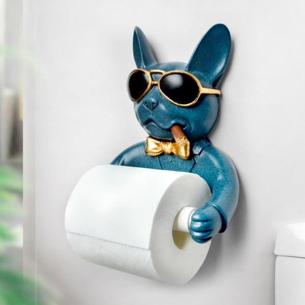 Frenchie Toilet Roll Holder