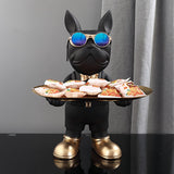 Cute Nordic Resin Frenchie Dog BUTLER- Home Decor