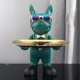 Cute Nordic Resin Frenchie Dog BUTLER- Home Decor