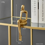 Golden Abstract Nordic Statue